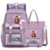 2 stk/sett Anime One Piece Håndveske med stor kapasitet for tenåring Student Barn Jente Gutt Tilbake til skolen Vaskbar Allsidig Crossbody skulderveske