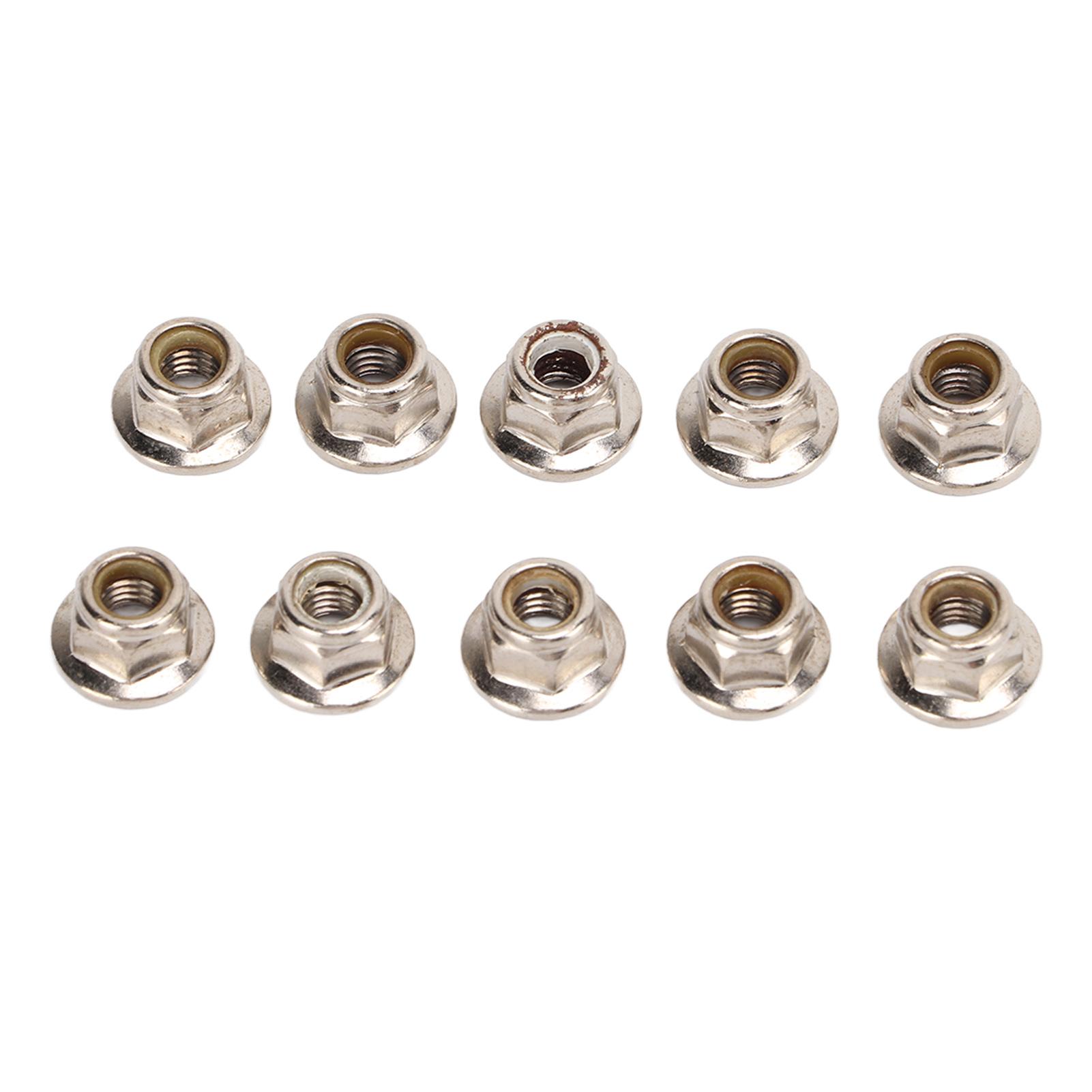 10 Pcs Lock Tire Nut Corrosion Resistant RC Model Car M5 Flange Nut Lock Tire Nut