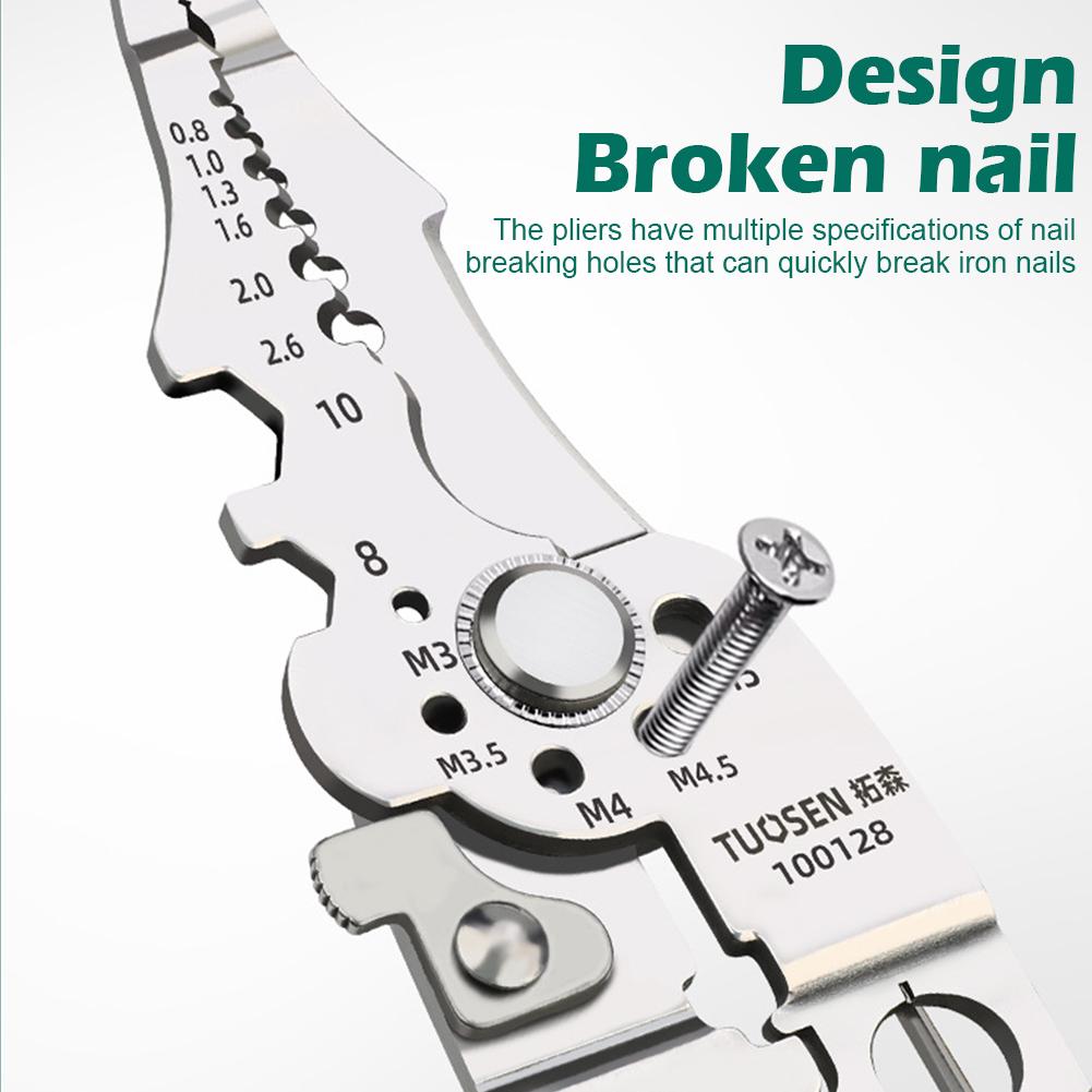 Wire Stripper Decrustation Pliers Crimper Cable Stripper Cutter Multifunctional Wire Repair Tool Pliers Hand Tools