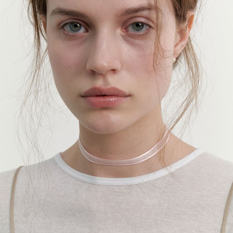 LOVE ME MONSTER Sheer Ribbon Choker (L241MNK050)