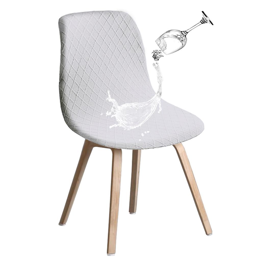 Wasserdichte Diamond-Jacquard-Esszimmerstuhlhusse für Eames und Shell Chairs