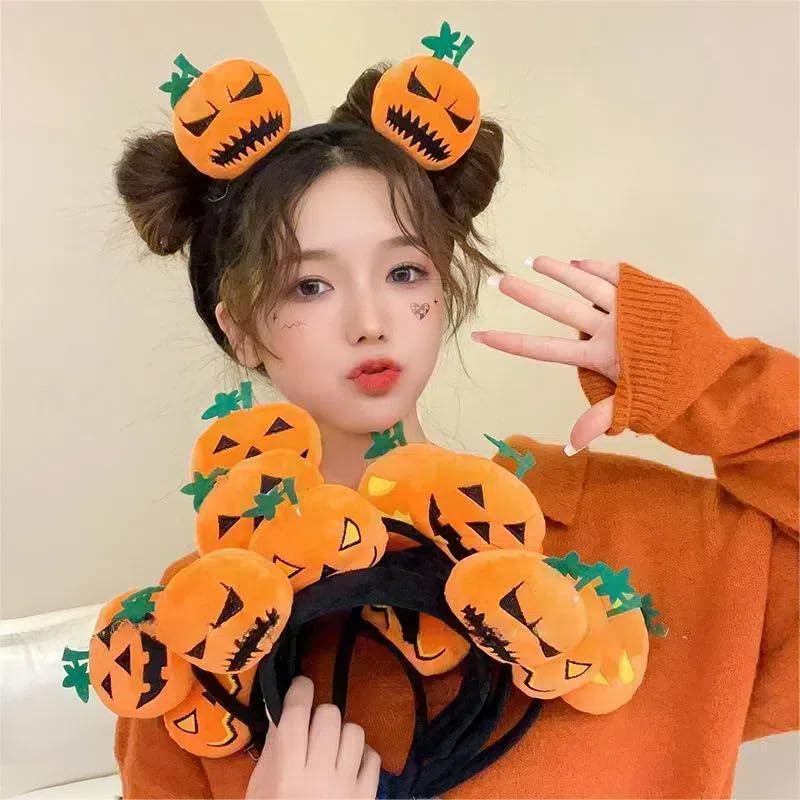 2025 Halloween decorations headband pumpkin props cosplay ladies children cute accessories hairpin costume party goods hair ornaments photography