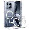 For Magsafe TPU+PC Arcylic Magnetic Wireless Charging Case For Xiaomi 14T 15 Pro 15 14 ULTRA Clear Shockproof Back Cover