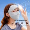 Women Wide Brim Anti UV Face Cover UPF 50+ Full Face Mask Breathable Sunscreen Sports Face Covering SLN4M237