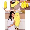 Adorable Banana Pillow Plush Toy Soft Charming Long Body Cushion For Girls