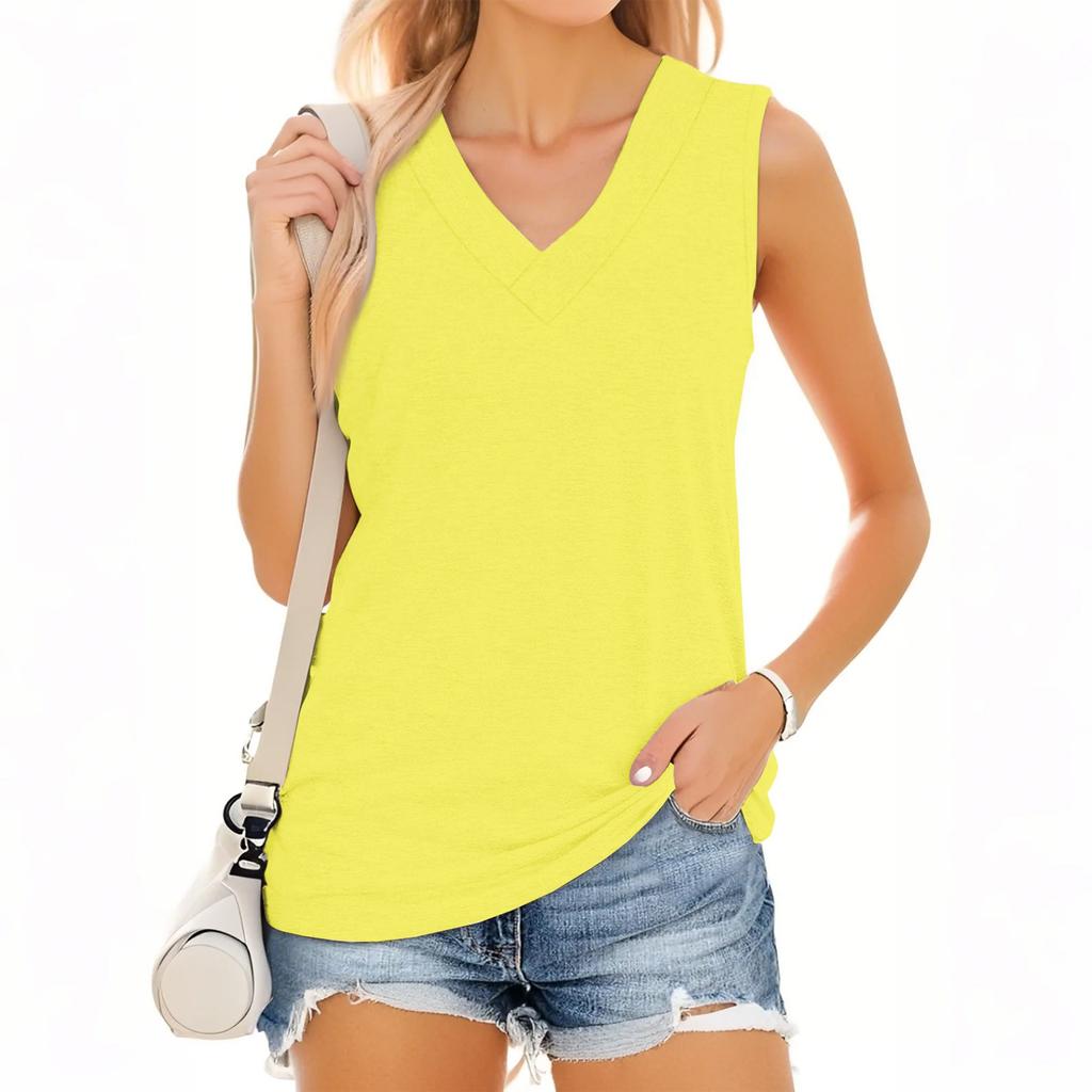 Moteriškos mados kasdieninės universalios tekstūros plonos vasarinės liemenės viršus