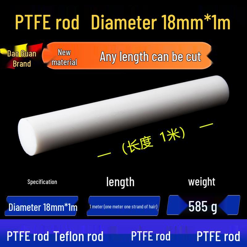 White High-Temperature Resistant PTFE Plastic Rod