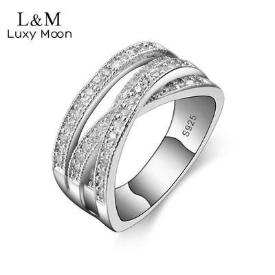 Žiedai Moterų vakarėliui Elegantiški prabangūs vestuviniai papuošalai Vestuvinis sužadėtuvių žiedas