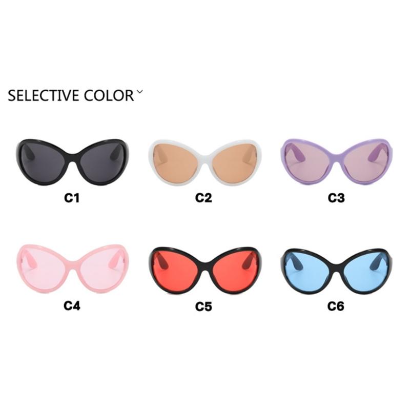 Punk Sunglasses y2k Sunglasses Alien Sunglasses Uv400 Sunglasses Shades Glasses Eyeglasses Wrap Around Sunglasses