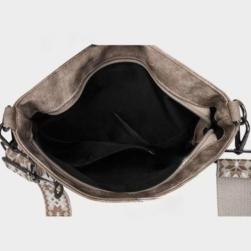 Damen Retro Denim PU Einzel-Schultertasche Große Kapazität Umhängetasche Multifunktionale Schulter-Umhängetasche Ausflugs-Freizeit-Pendlertasche