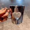 Creative Sparkling Water Cup Stainless Steel Rhinestone Studded Cup Modern Glass Cup  Home Use
