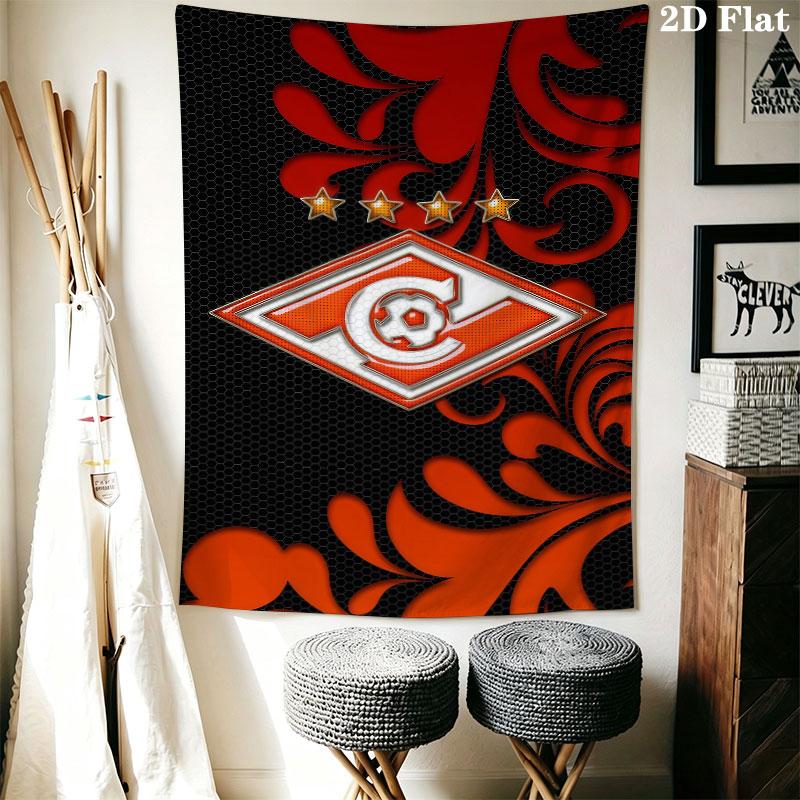 Spartak Moscow Dream Wall Hanging Printed Fabric Blanket Decorative Tapestries for Bedroom Living Room Home Decor