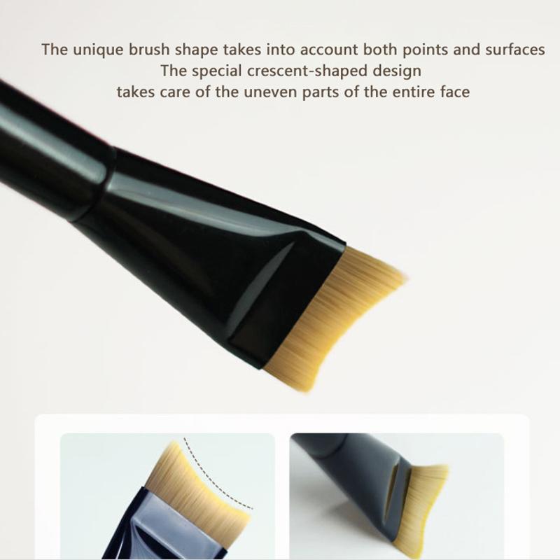 Ultra Thin Crescent Foundation Brush Face Contour Brush Color Palette Blending Foundation Cream Makeup Brushes Palette Kits