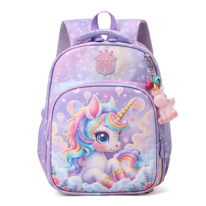 New Cartoon Kindergarten Elsa Princess Backpack Lightweight Spine-Protecting Small Backpack Cute Large-Capacity Children'S Backpack