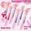 12 DB Díszes Varázspálca Csillámos Gél Toll Finom Heggyel Könnyű Műanyag Írótoll Kreatív Tündér Irodai Papír Írószer Szórakoztató Parti Ajándékok, Iskolakezdés