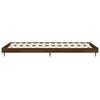 Bed Frame Without Mattress Brown Oak Look 90 X 200 Cm Wood Based Material