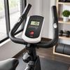 Exercise Equipment Monitor with LCD Workout Data Display, Single Mode Button, ABS Housing, and Attached Cable Leads with End Fittings