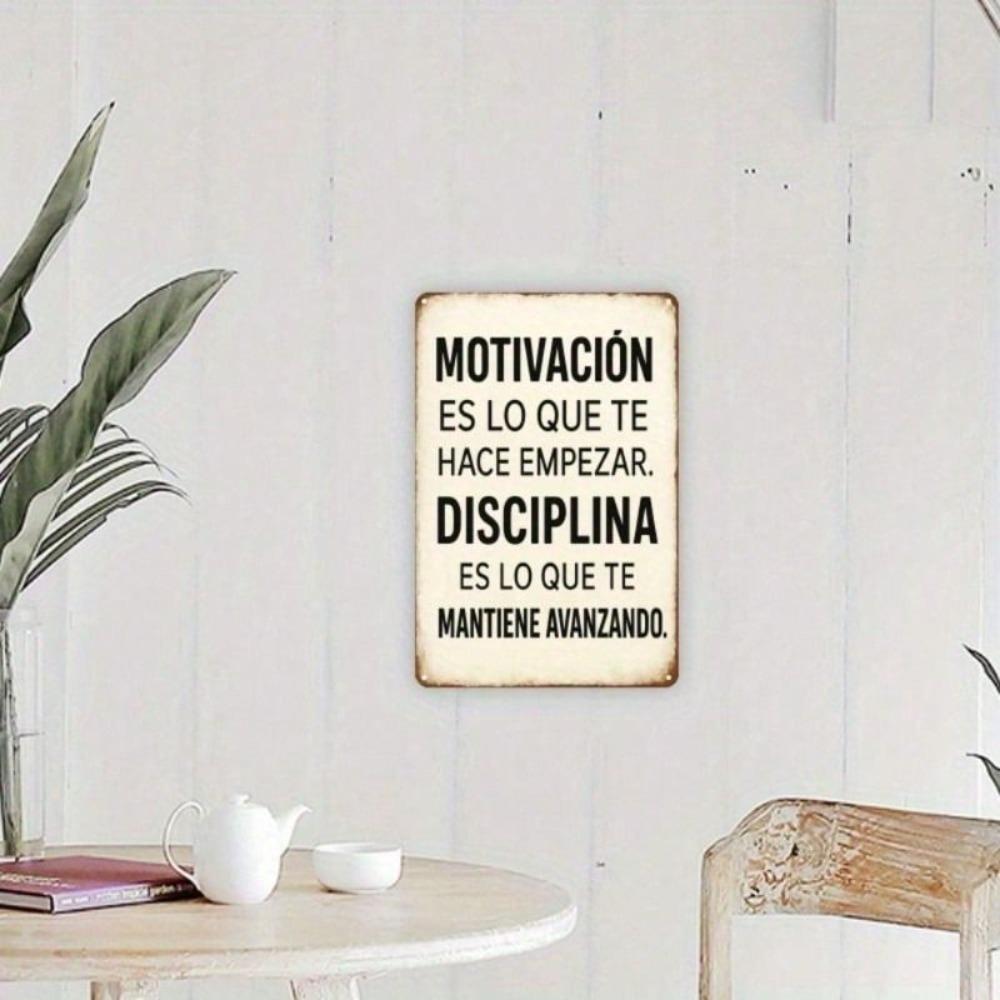 Motivational Metal Sign Vintage Kitchen Wall Decor