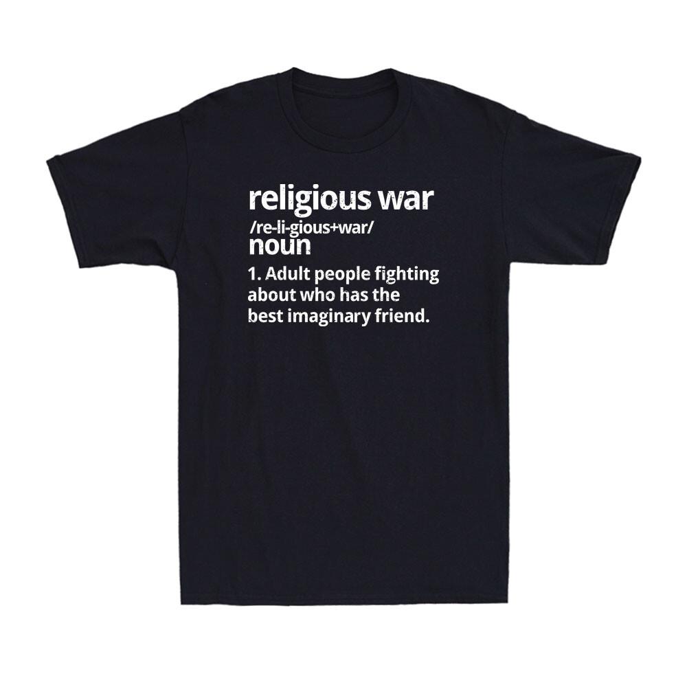 Religious War Definition Anti-religious Activist Faith Vintage Men s T-Shirt S разноцветный