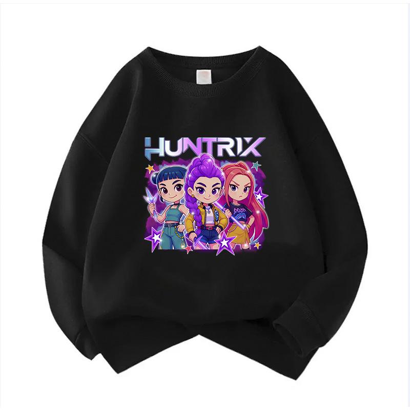 Mikina s kapucí pro děti s kulatým výstřihem Film Unisex Mikiny Manga Dětská Kpop Mikina Dětská Mikina Roztomilá Mikina s tygrem pro kluky a holky
