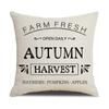 New Pumpkin Maple Leaf Autumn Thanksgiving Pillow Ins Nordic Linen Cushion Cushion Cover Home Products