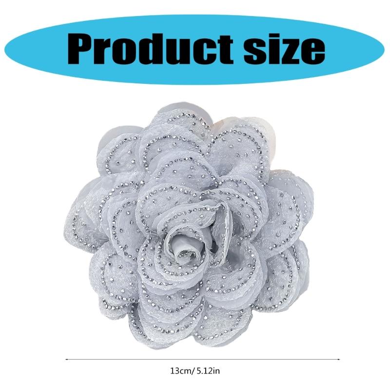 Flower Lapel Pin Fashion Flower Brooches Funtional Clothing Fastener Stylish Dress Clip Suitable for Everyday Wear