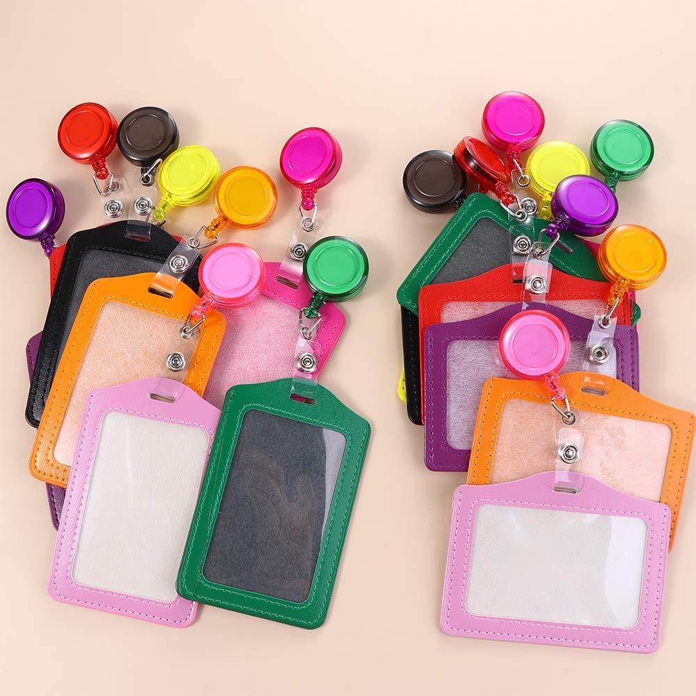 Badge Holder Bus Card Holder Credit Cards Protector Transparent Card Cover Student Card Sleeves