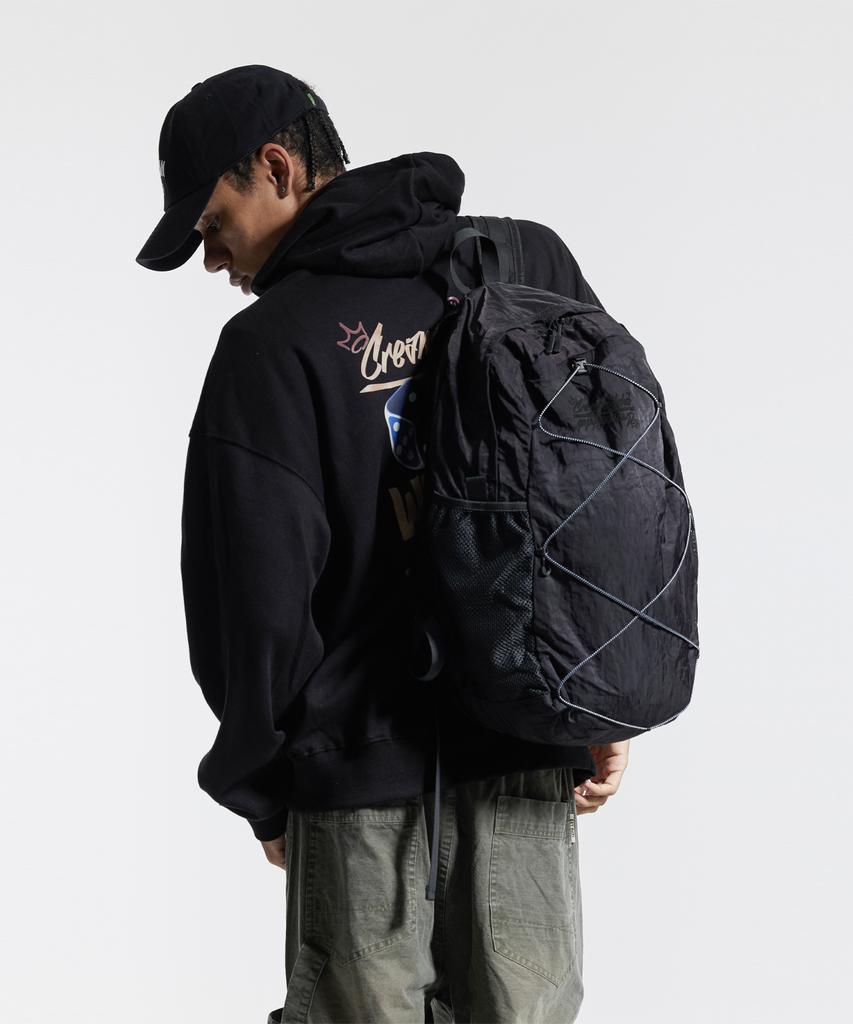 Cream Soda Lab Nylon Daily Training Runner Backpack Black