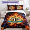 Newcastle United Football Printed 3 Pieces Bedding Set, Comfortable Skin Friendly Bedroom Duvet Cover Set