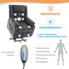 Electric TV Chair, Massage Chair with Heat Function, Recliner with Footrest, 2 Side Pockets, Drink Holder, USB Ports, Grey.[Old SKU:N653P069G]