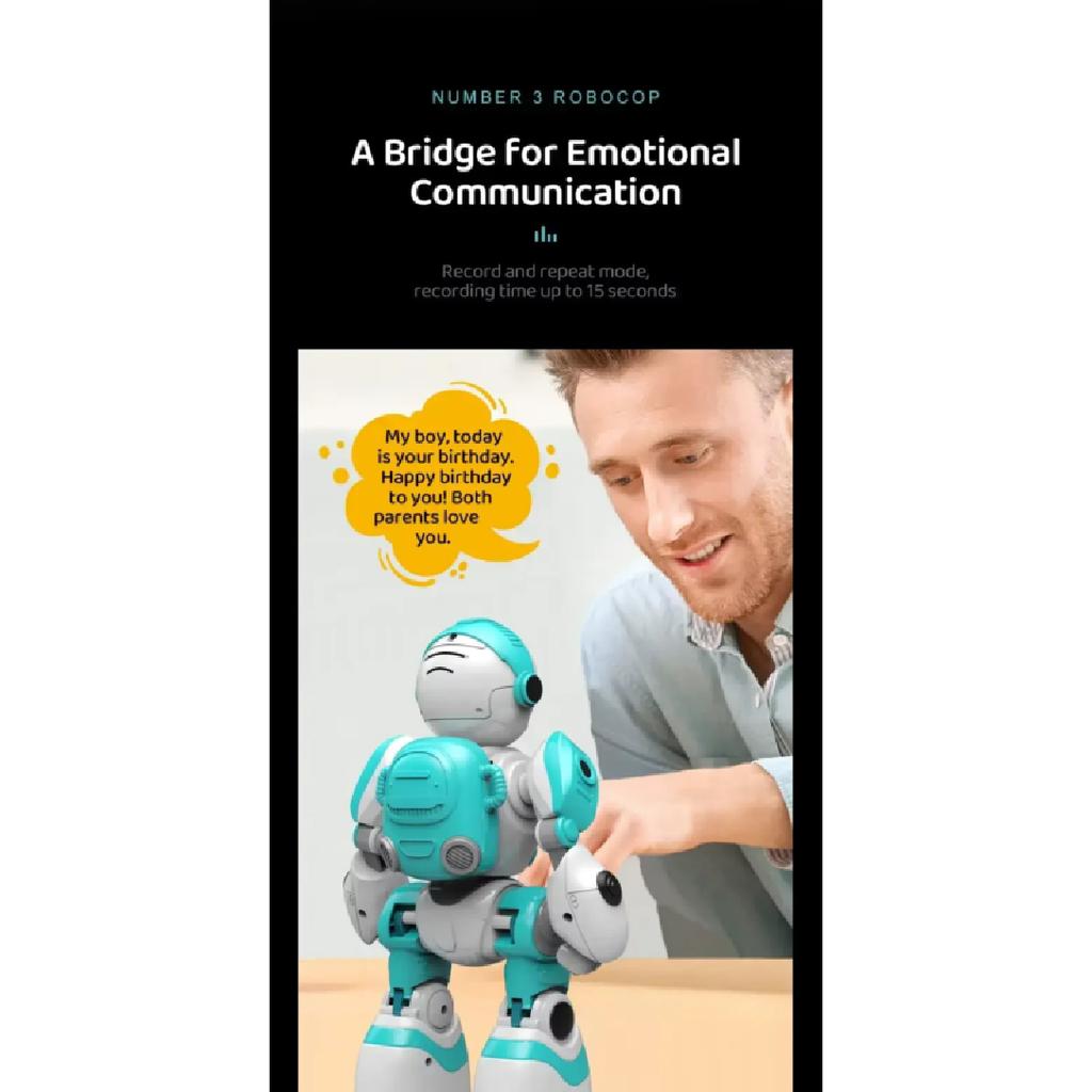 AI Smart RC Robot Toy Talking Dancing Robot (Yellow) Remote Control Programmable