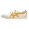 ONITSUKA TIGER Mexico 66 Ex Leder Runde Zehenpartie Schnürschuhe Sportlich Langlebig Low-Top Freizeitschuhe Unisex Sneaker Weiß Gelb 1183B889-104