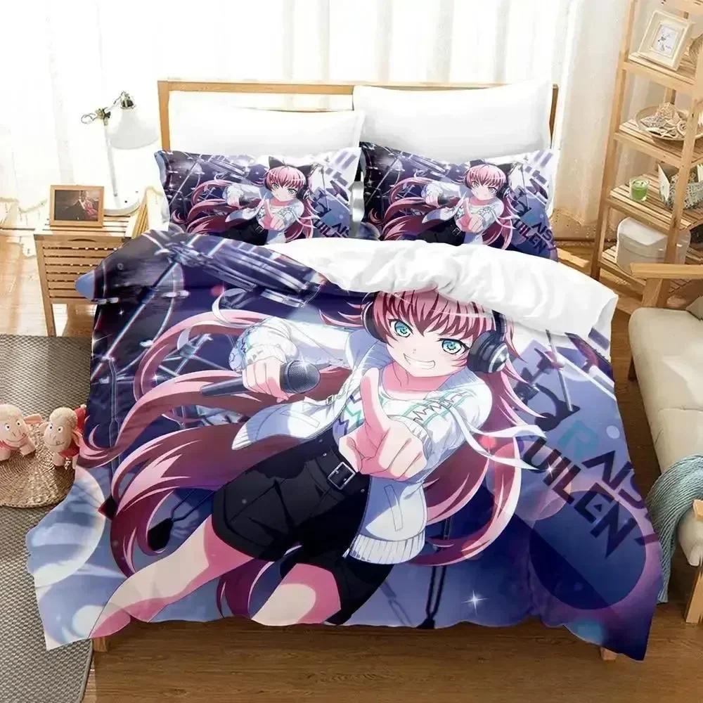 

Comforter Raise A Suilen Bedding Set Anime Three-Piece Set Bedding Set Printed Soft With Soft Bedclothes Home Comforter (quilt)-EU Single(135*200cm)3pcs