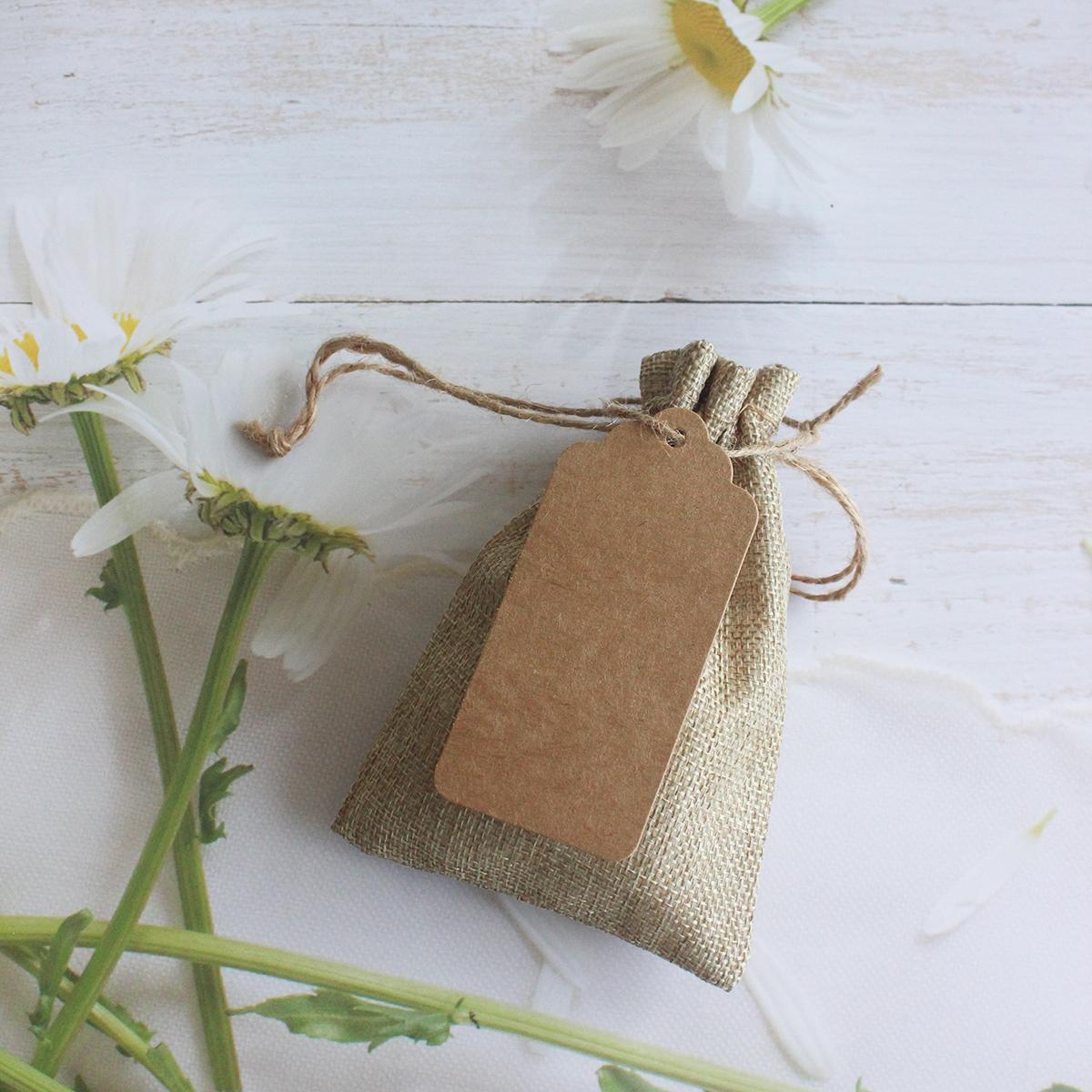 

21pcs - Drawstring Linen Bag Strap Linen Jewelry Gift Linen Bag other бежевый