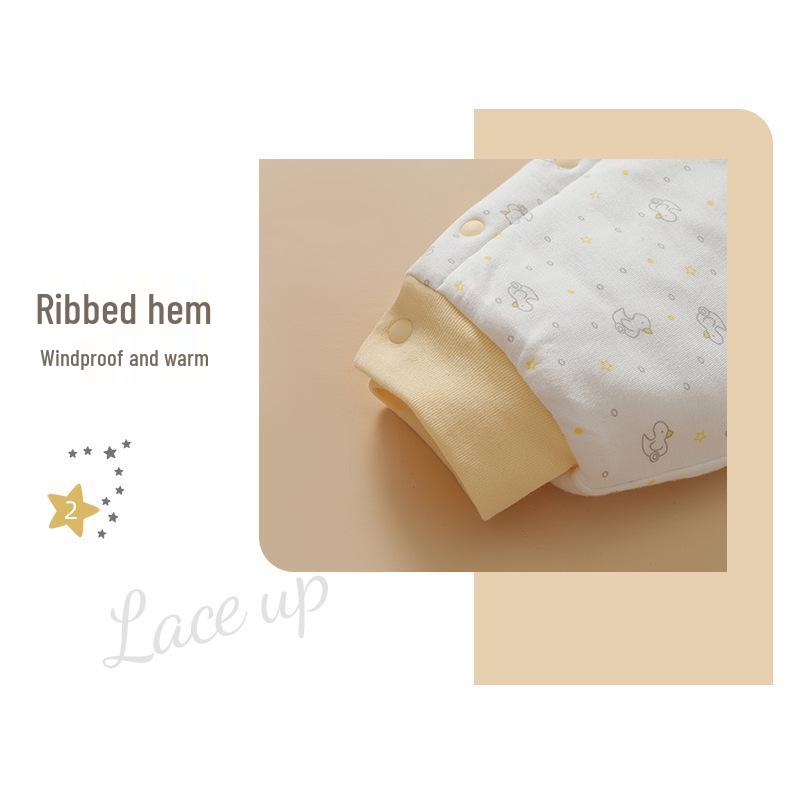 Thickened Warm Antibacterial Cotton Footed Toddler Sleeping Bag Blanket (No. 1000)