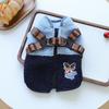 Thickened Christmas Dog Coat Elk Pattern Winter Dog Jacket Dog Plush Zipper Vest  Walking