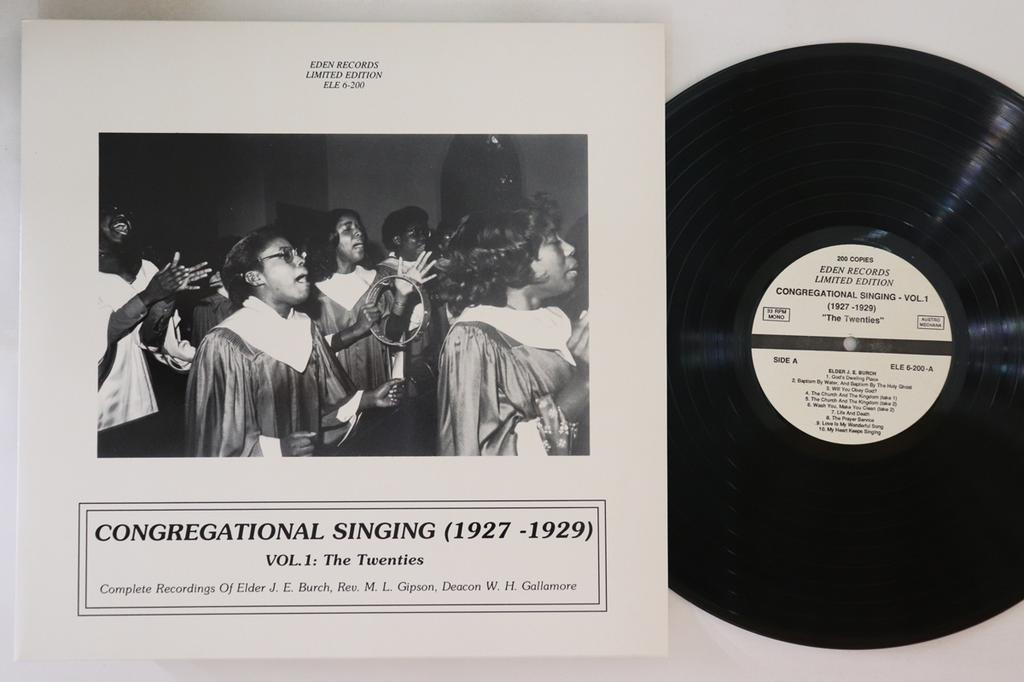 LP Record VARIOUS - Congregational Singing (1927-1929)  ELE6200 EDEN Austria Blues Used