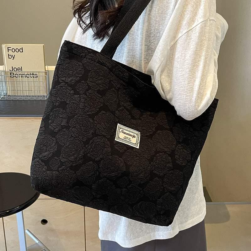 2024 Fashion Korean Canvas Tote Bag for Female College Students