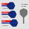TARGET K-FLEX STANDARD/NO2 darts 26mm blue
