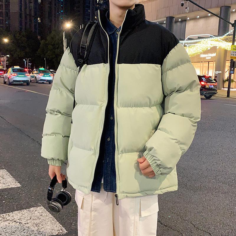 High Street Stand-Up Collar Cotton Clothing Men's Winter Loose Trend Fashion Casual Versatile Warm Cotton Jacket Teen