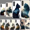 Forest and Cat Phone Case for Samsung A54 A14 A24 A34 A17 A37 A57 A55 A35 A25 A15 A13 A23 A33 A53 A07 A05S A04S A03 A73 Galaxy N