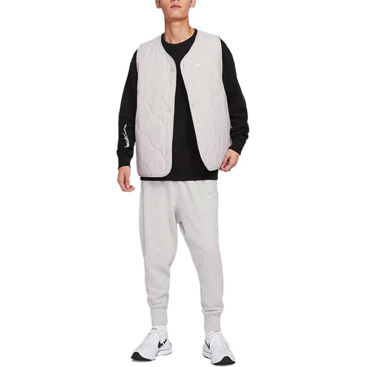 New Nike Vests Men Gray White DX0891-012
