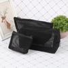 Mesh Make-Up Fall Organizer Lagerung Pouch Zipper Toiletry Reise Kosmetik Tasche