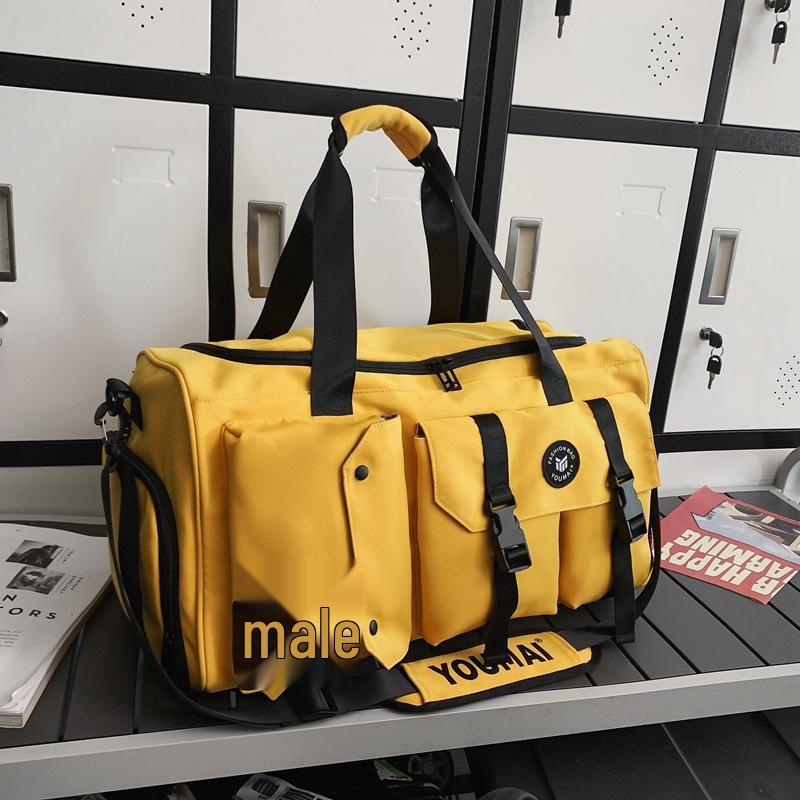 Men's Large Capacity Travel Backpack and Gym Bag with Wet/Dry Separation