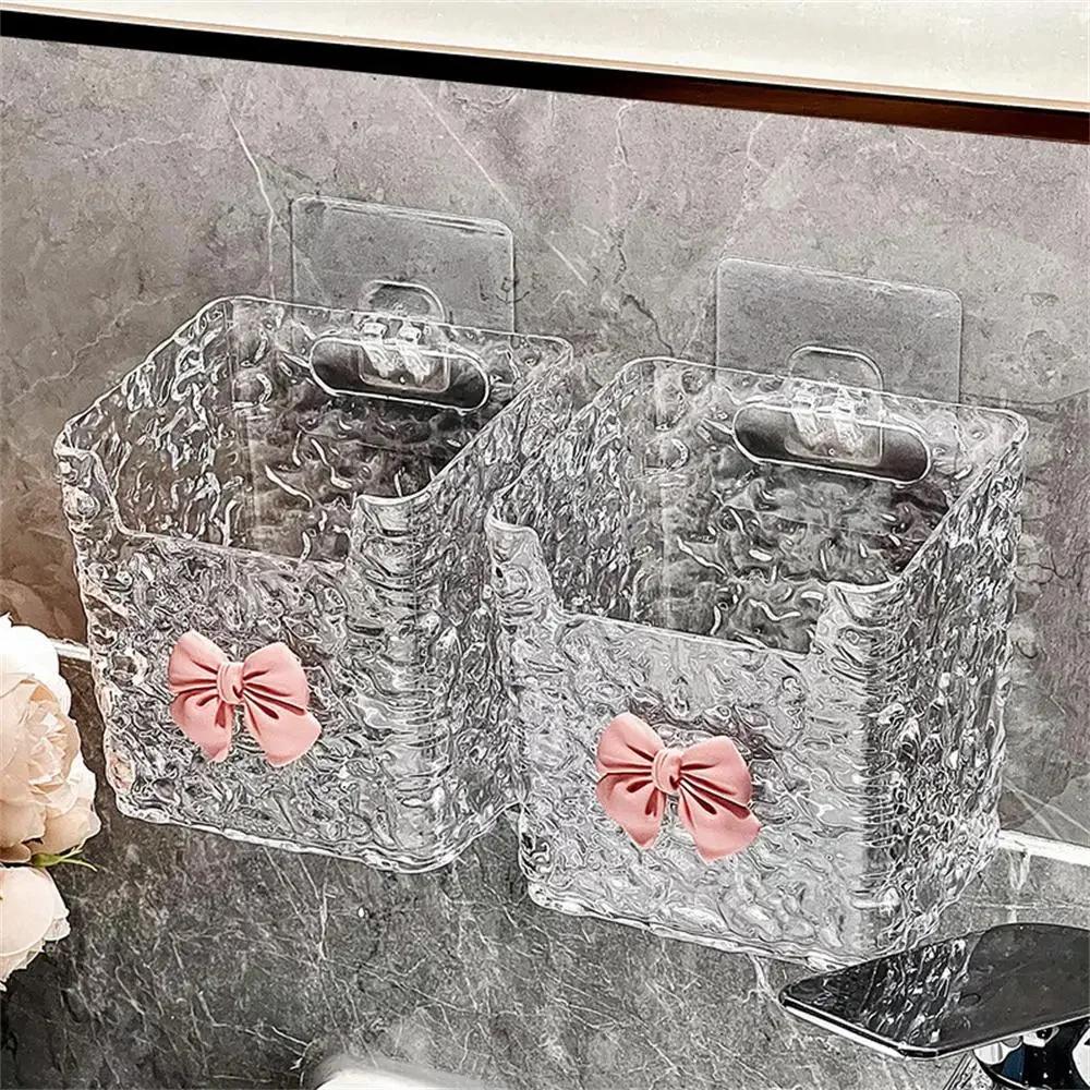 Wandmontierte Aufbewahrungsbox Glacial Streak Aufbewahrungsbox für ausrangierte Waschlappen Badezimmerwaschbeckenablage Weiches Handtuch Gesichtstuch Toilettenregal