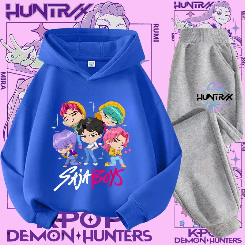 Ținută Streetwear Copii Hanorac K-Pop Demon Hunter Pulover Sweatshirt Anime Trening Desen Animat Fete Băieți Haine Copii