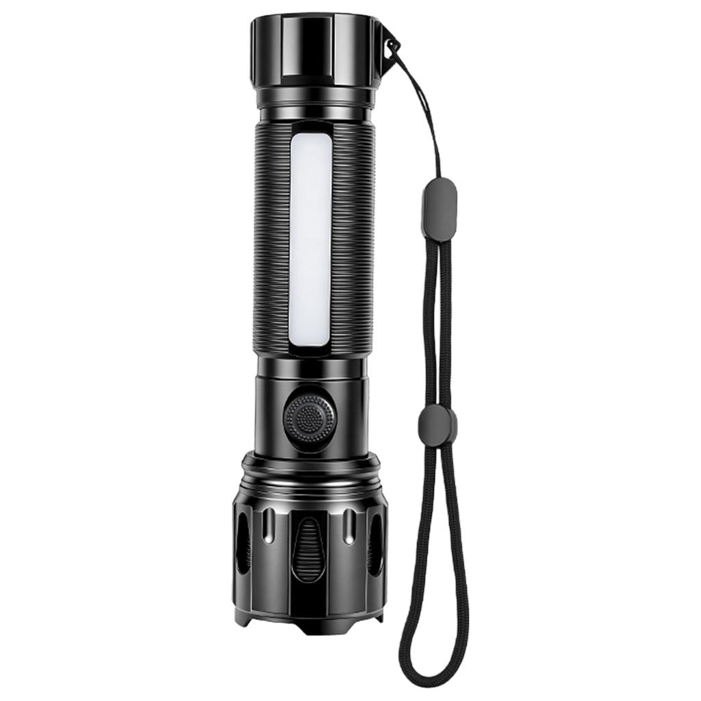 Telescopic Zoom High-Power Flashlight Portable Flashlight Aluminum Alloy Bright Flashlights for Camping/Expedition/Outdoors