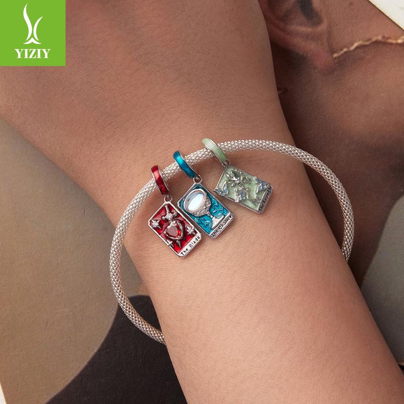 Holy Grail Tarot Diy Pendant Jewelry Accessories Xiaohongshu Popular S925 Sterling Silver Beads