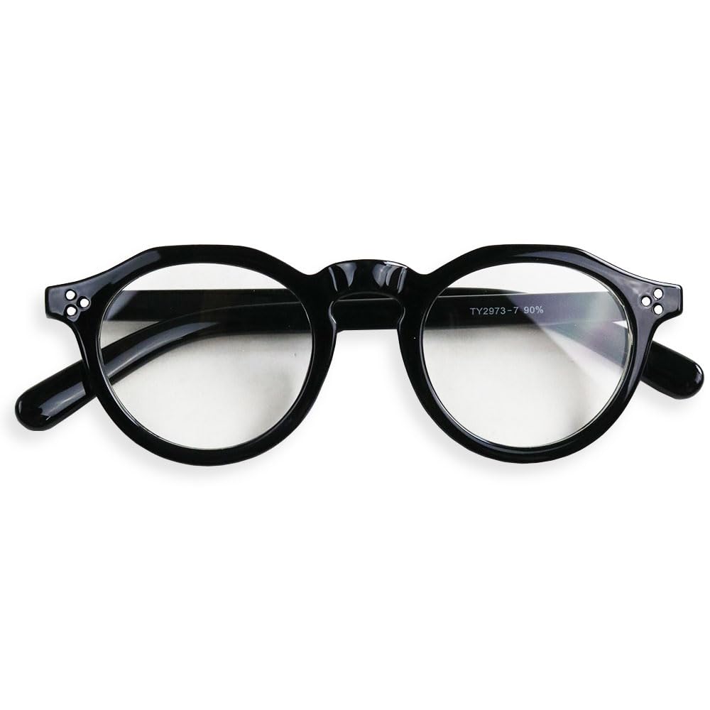 

Crown Panto Sunglasses Date Glasses Boston Sunglasses UV Protection Black Frame [Quintet] 28-ty-2973 (7 Black/Clear)