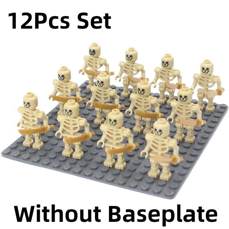 Lojo Ninja Scheletro Soldato Blocchi da Costruzione Plastica ABS Particelle Mini Figure da Costruzione